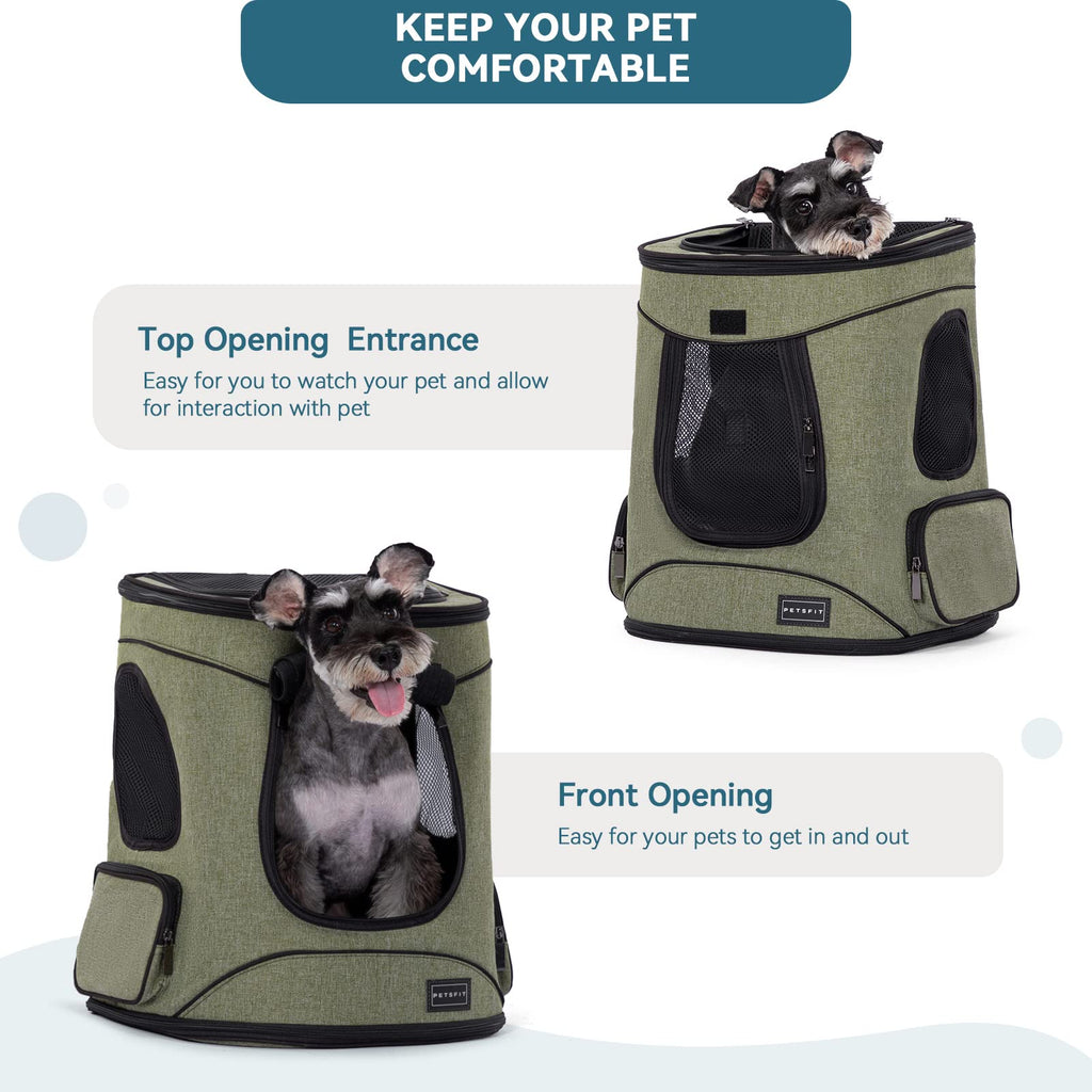 Dog and Cat Backpack Carrier, Up to 18 lb V5578