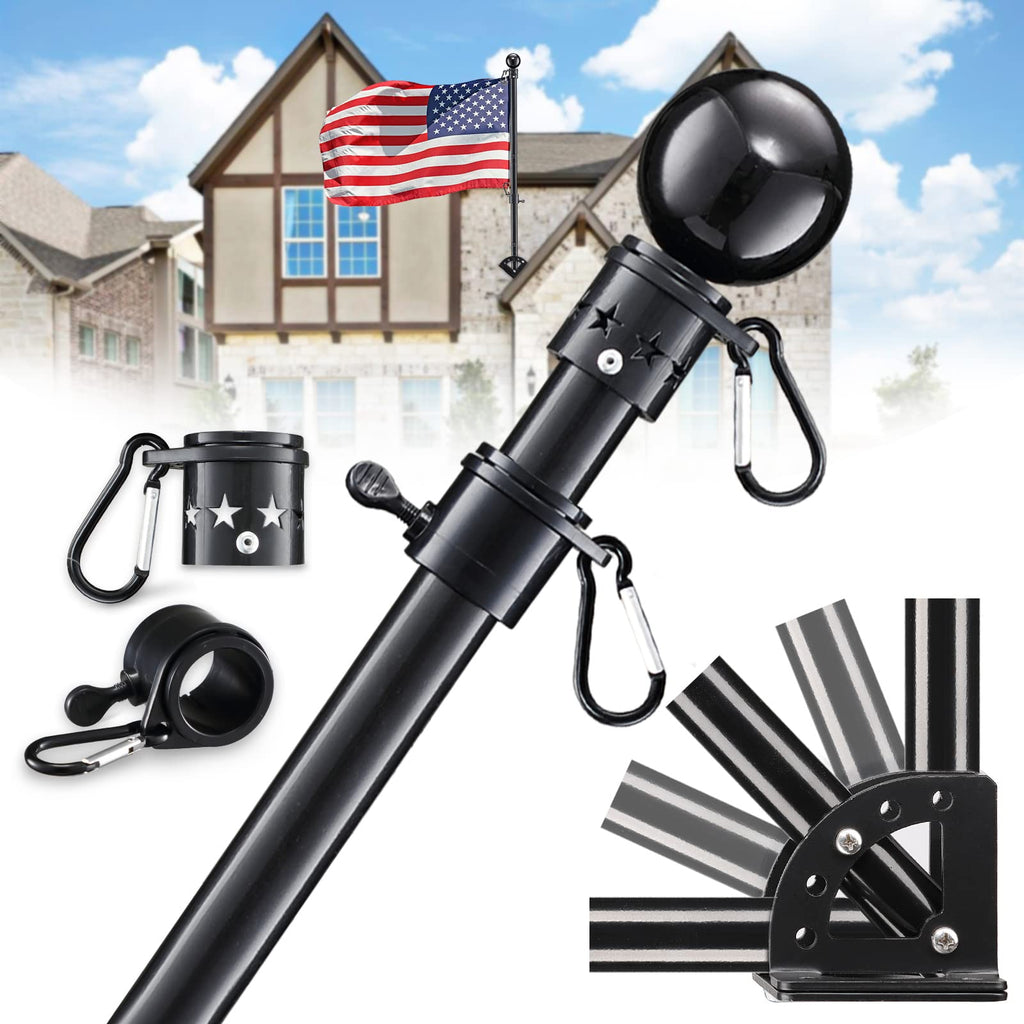 6ft Tangle Free Spinning Flag Pole Kit V342