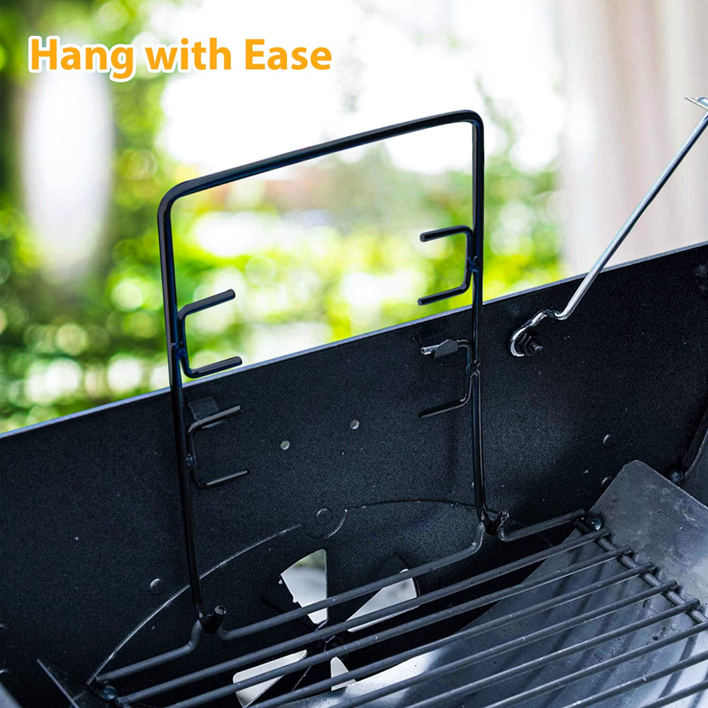 27 inch Charcoal Ash Pan Replacement with 2pcs Grate Hanger J844