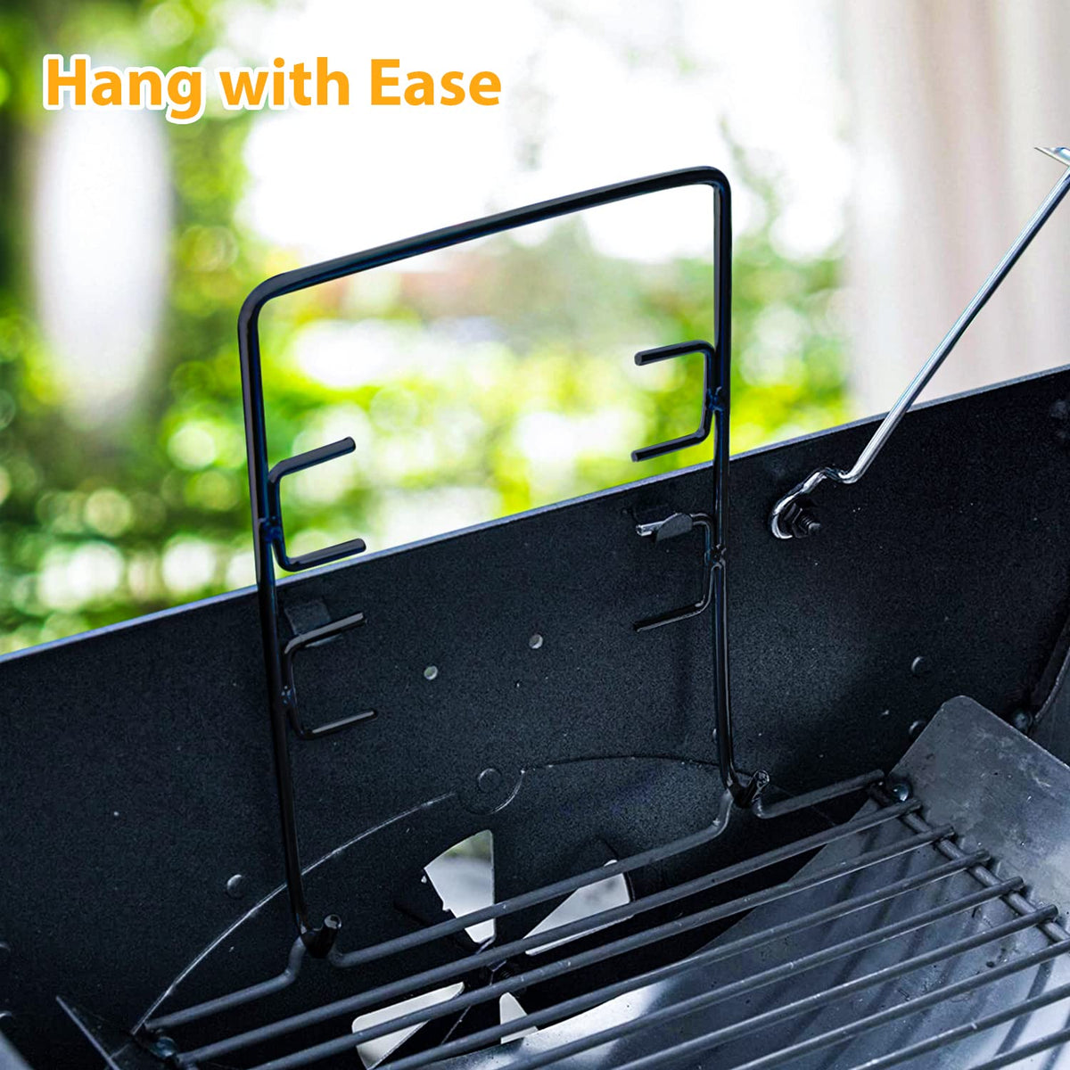 27 inch Charcoal Ash Pan Replacement with 2pcs Grate Hanger J844
