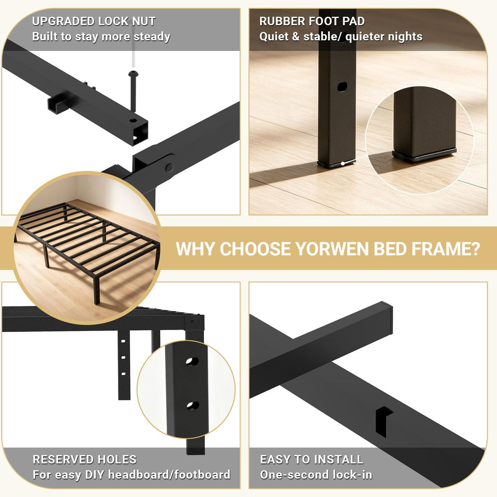 Twin Metal Bed Frame K7209