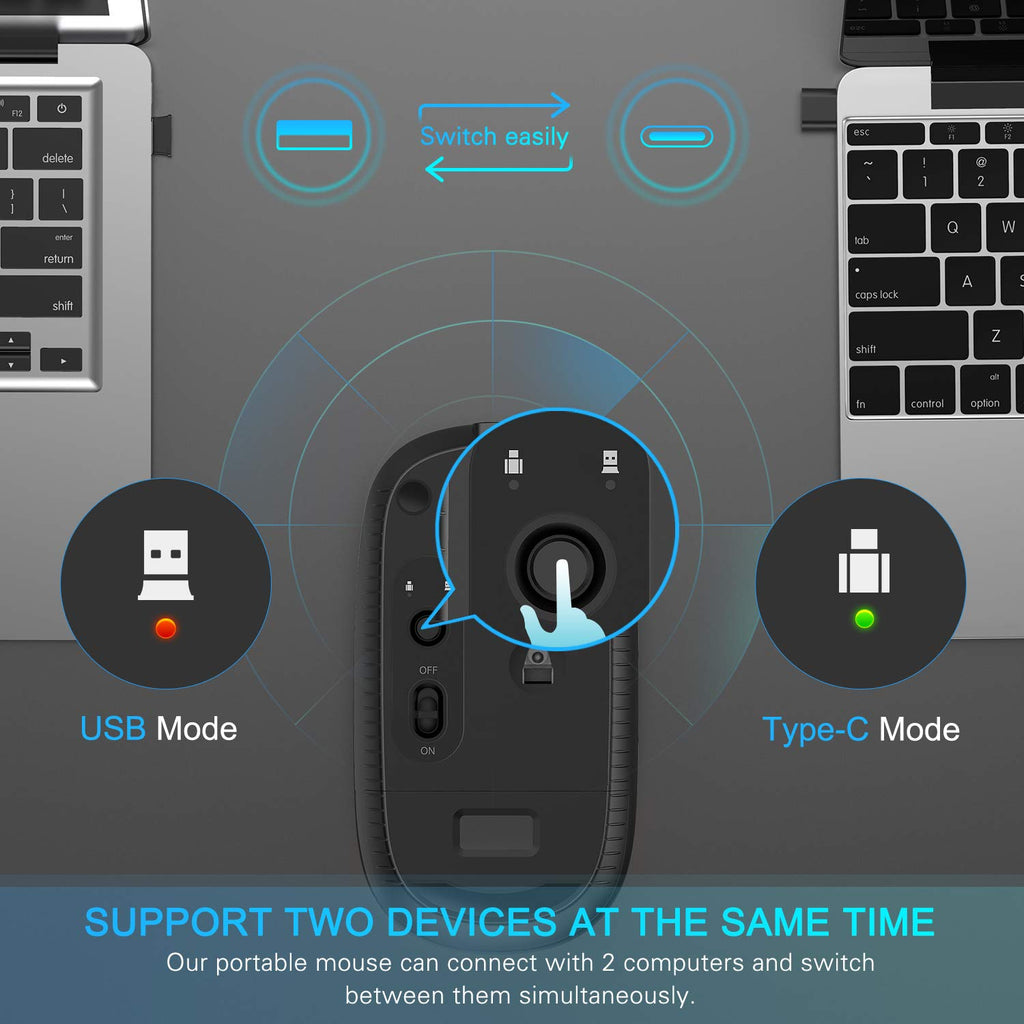 Type C Wireless Mouse, Black R58790