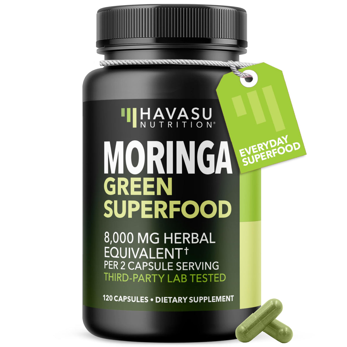 Moringa Capsules 800mg 120 Count W426501