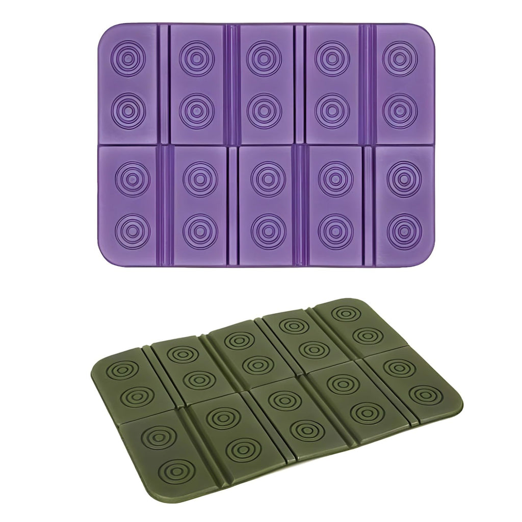 2 Pcs Folding Waterproof Foam Camping Mat Seat Cushion J4971