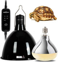 160W Reptile Heat Lamp UVA UVB Bulbs with 8.5 Inch Light Fixture J179870