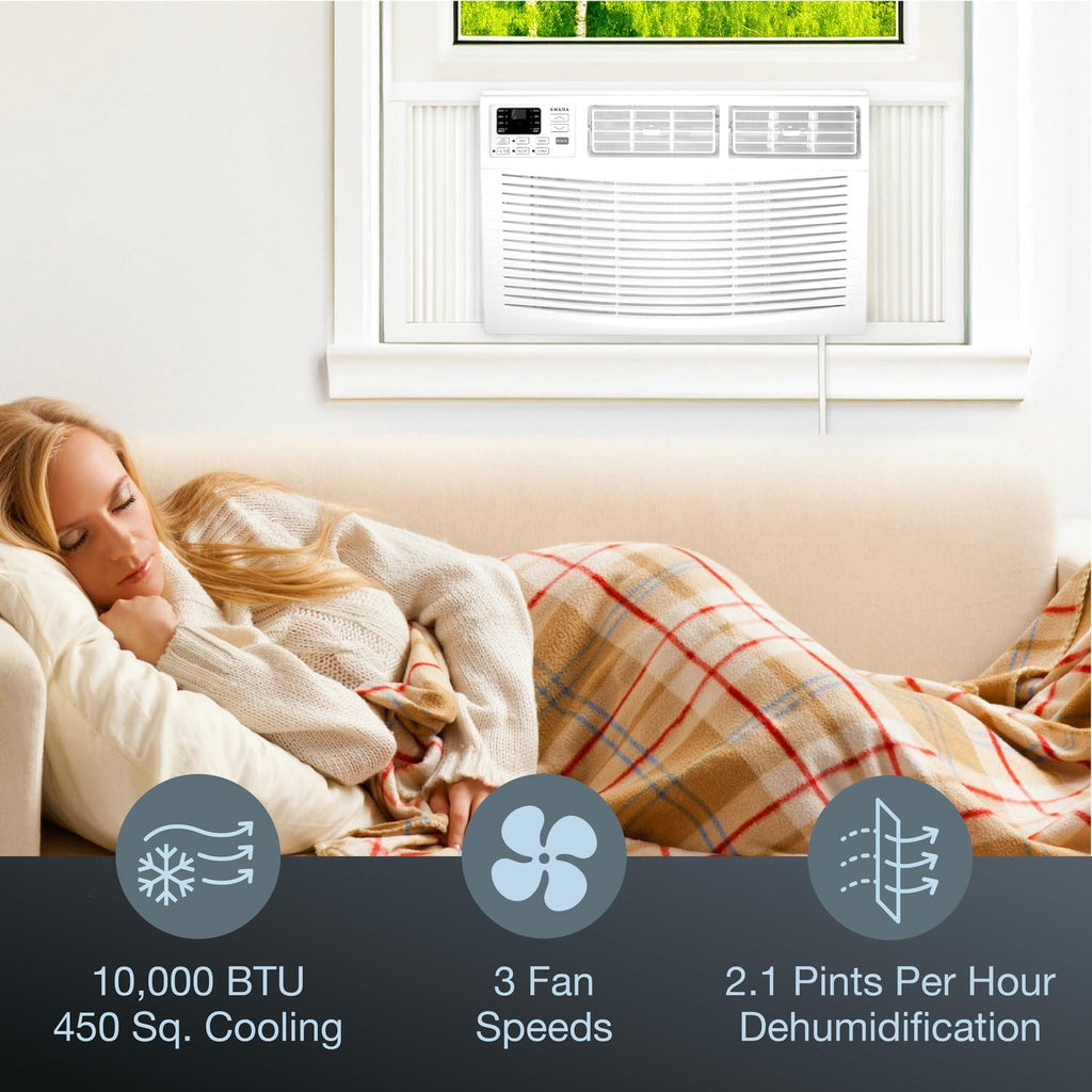 10,000 BTU White Window Air Conditioner U722