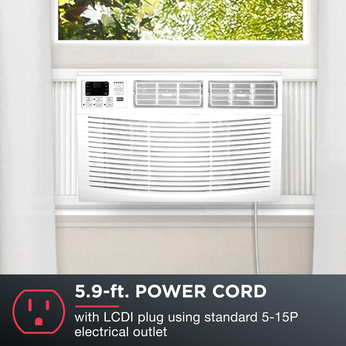 10,000 BTU White Window Air Conditioner U722