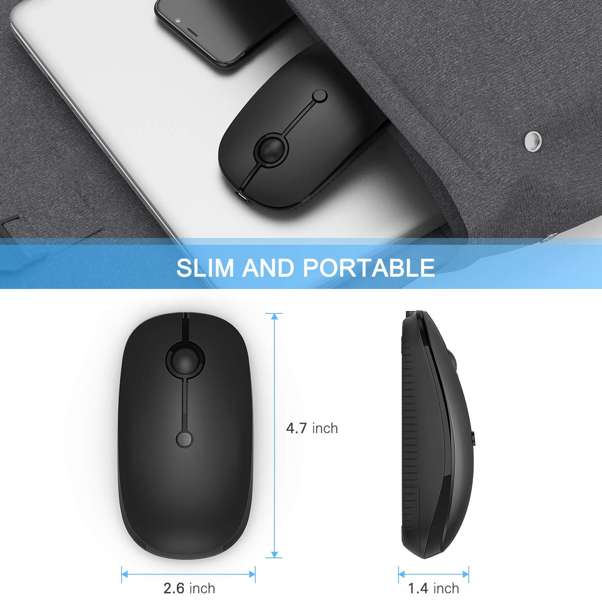 Type C Wireless Mouse, Black R58790