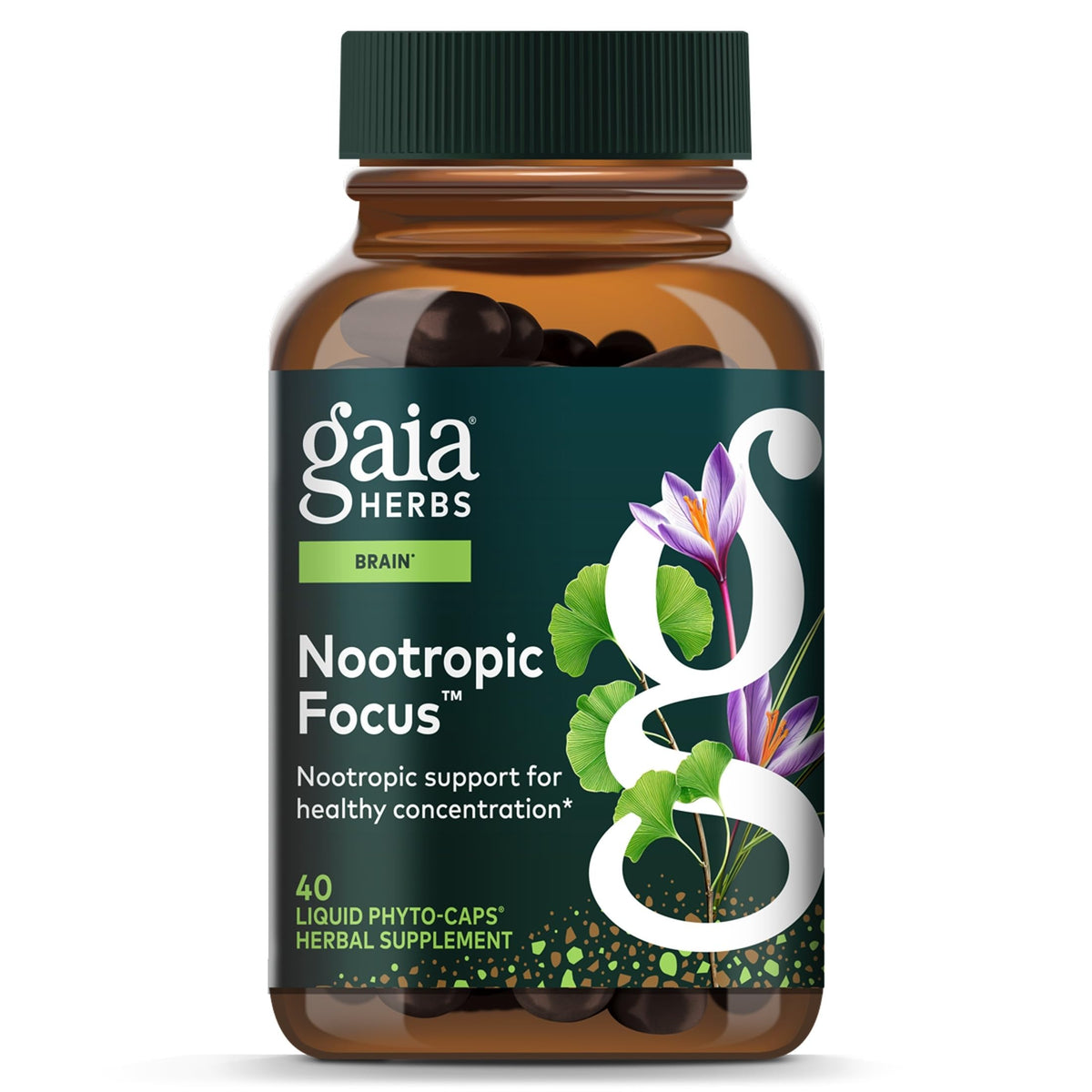 40 Vegan Capsules Nootropic Focus G1228