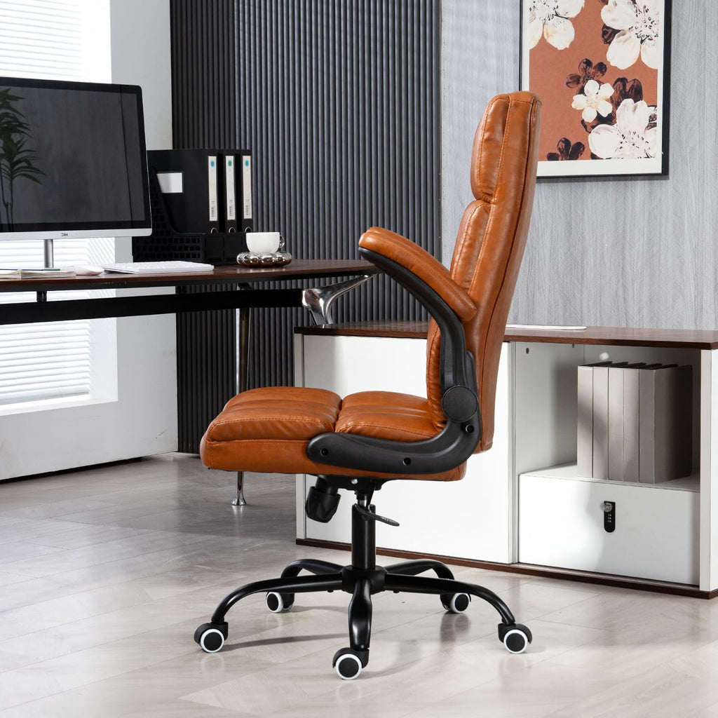 Executive Office Chair, PU Leather Ergonomic Desk Chair P84026
