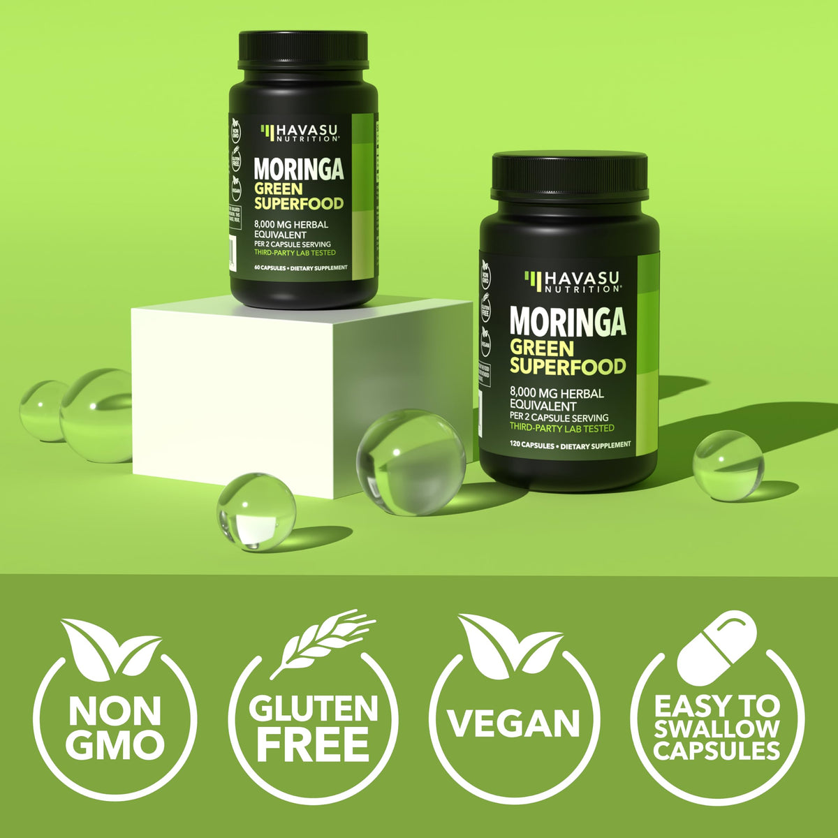 Moringa Capsules 800mg 120 Count W426501