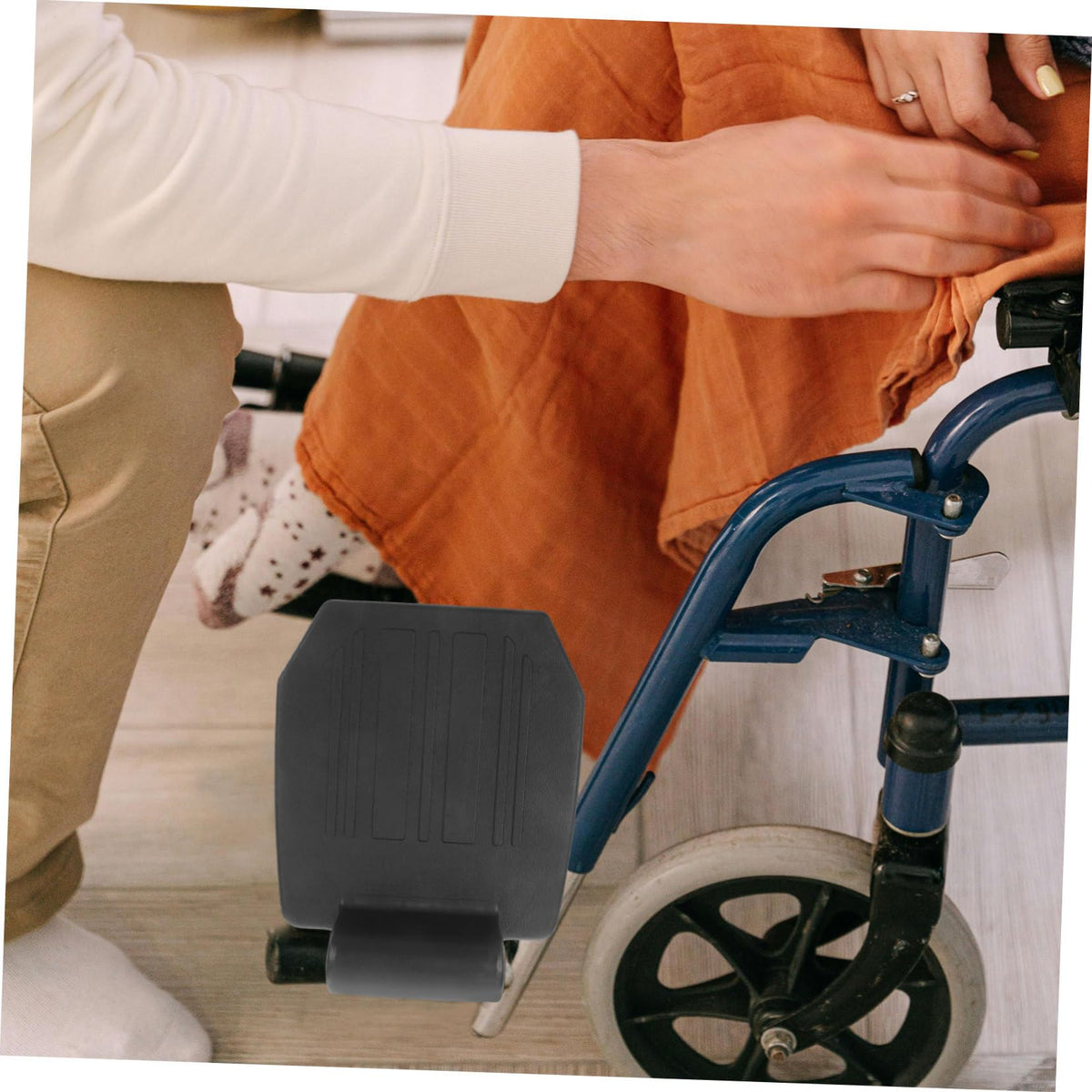 Universal Heavy Duty Wheelchair Footrest Replacement Adjustable Leg Rest Pedals A6604