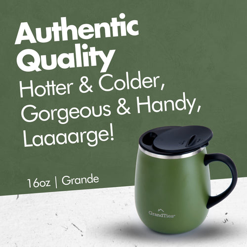 16 oz Insulated Stainless Steel Coffee Mug 2-Pack L5519