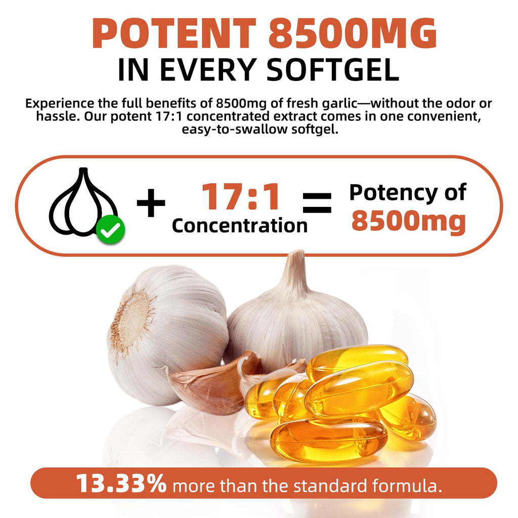 Aged Garlic Extract 350 Softgels Odorless Organic Garlic Supplement T279