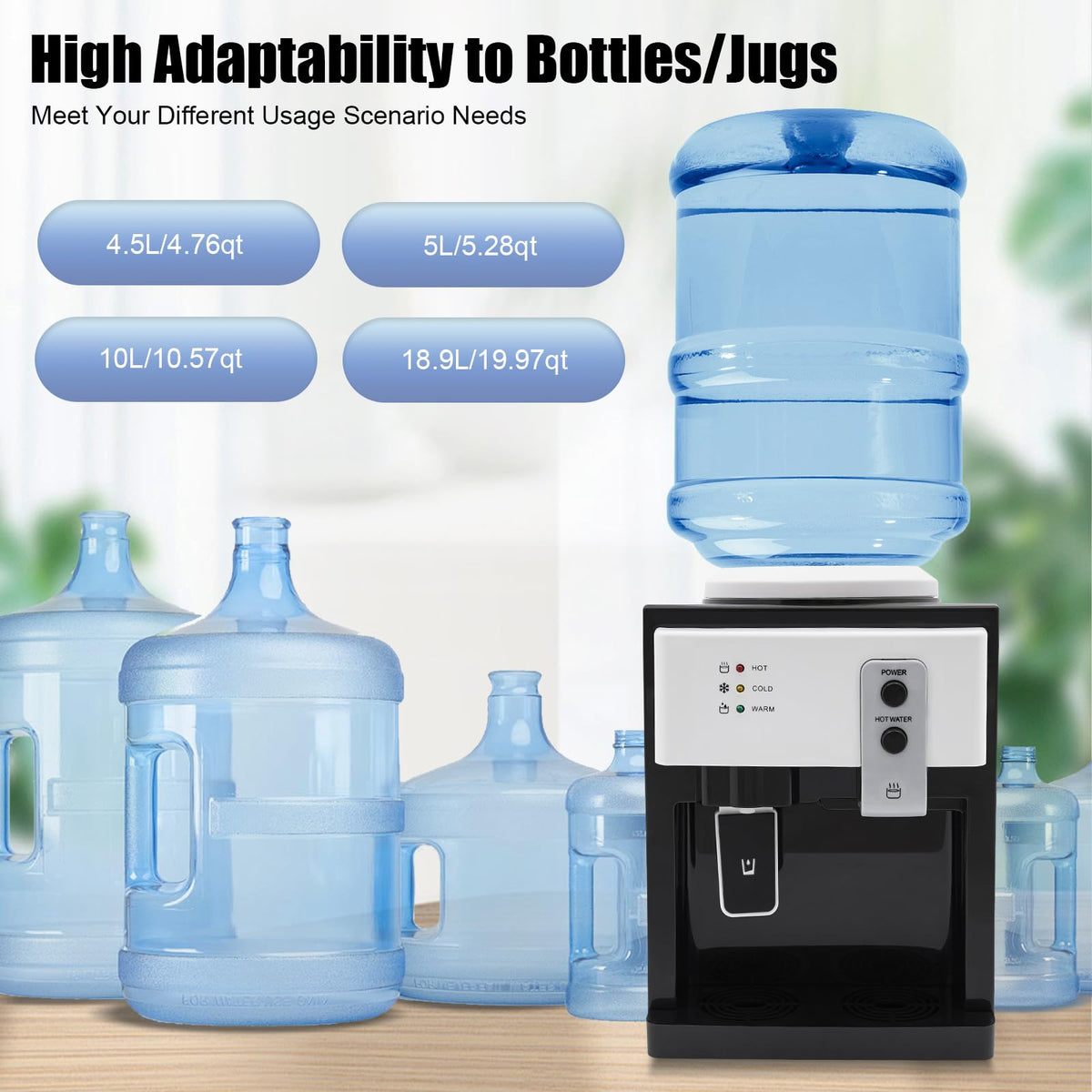 Top Loading Water Cooler Dispenser for 5 Gallon Bottle J2974