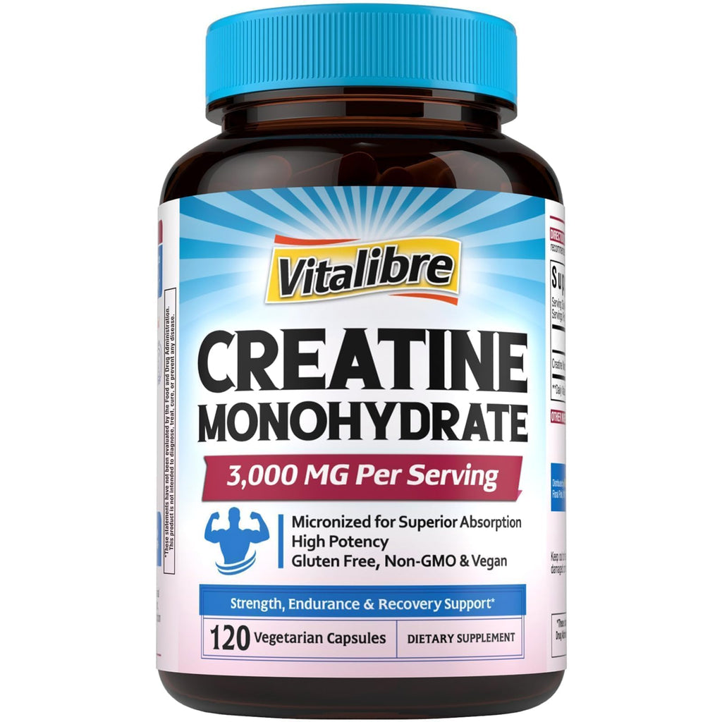Micronized Creatine Monohydrate 3000 mg 120 Capsules G15308