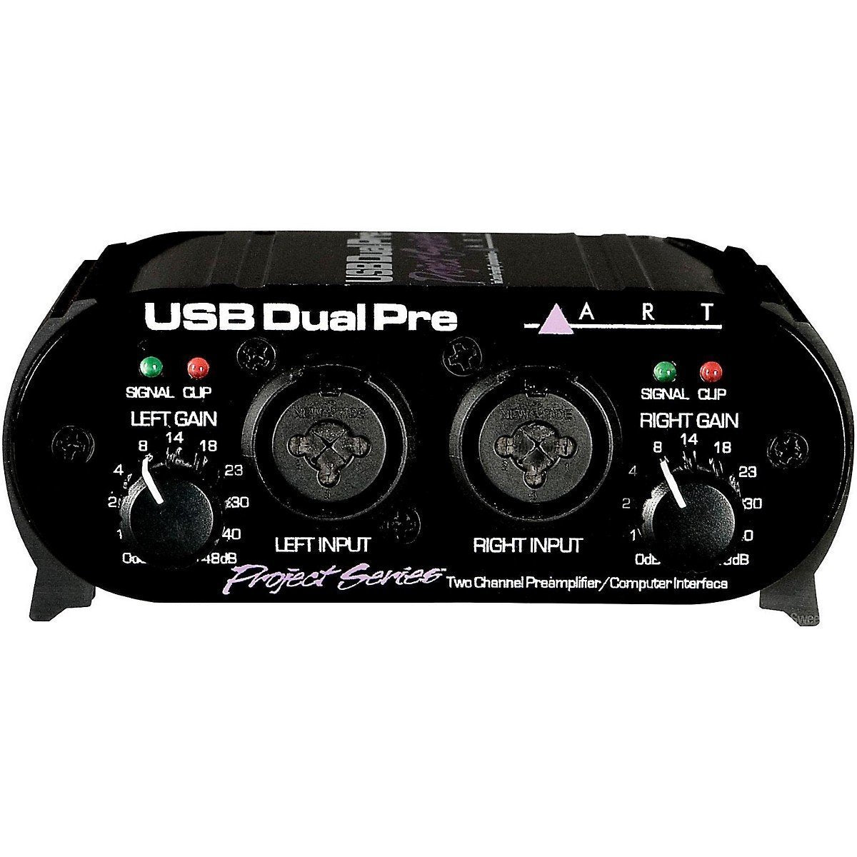 USB Dual Pre Two Channel Preamplifier/Computer Interface, Black H4654