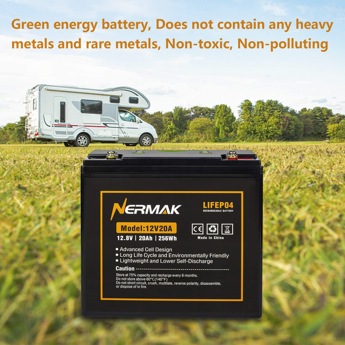 12V 20Ah Lithium LiFePO4 Deep Cycle Battery Y968572