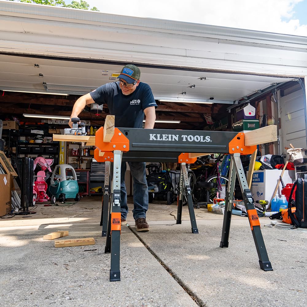 Adjustable Folding Sawhorse 2-Pack T459
