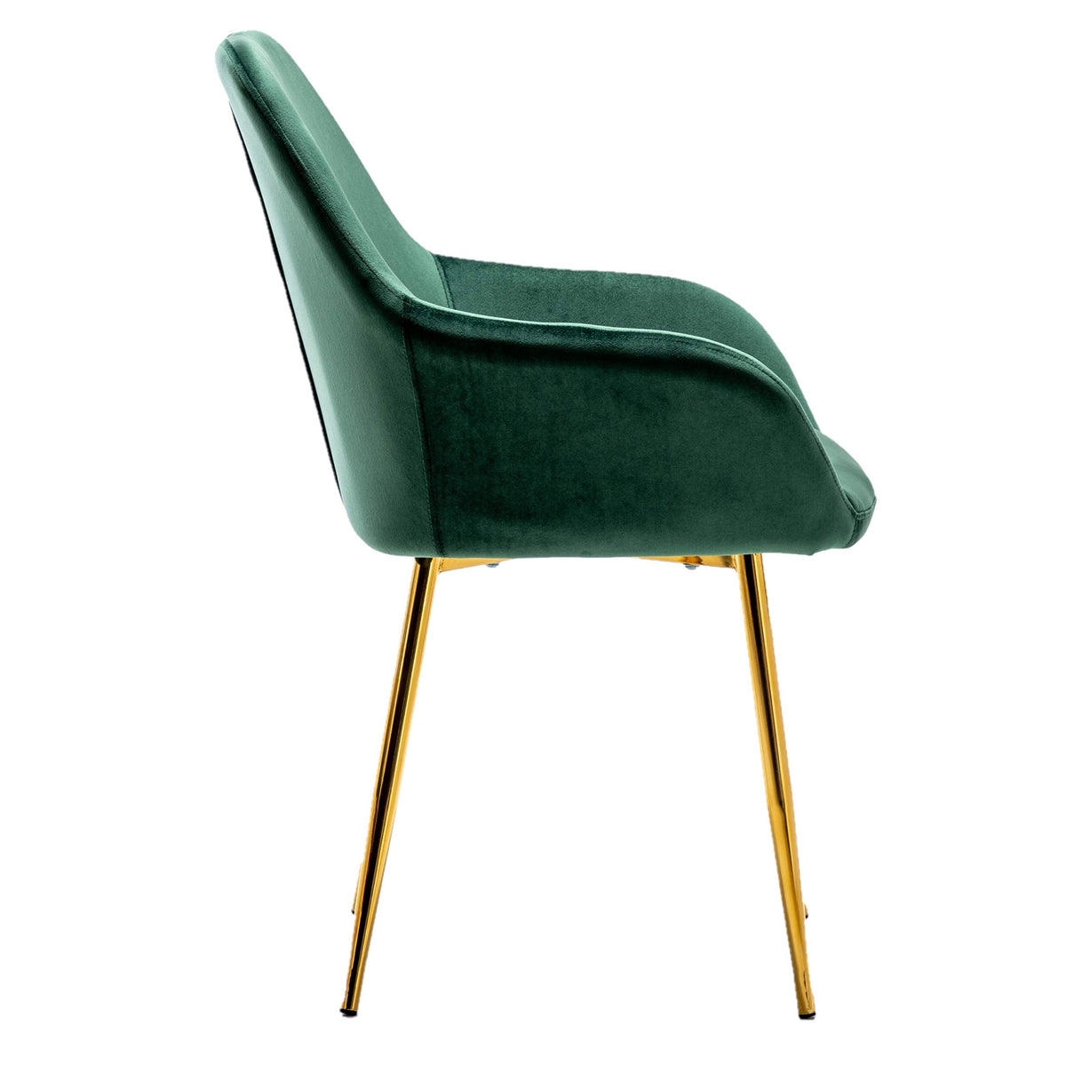 Set of 2 Green Velvet Upholstered Accent Chair X6405