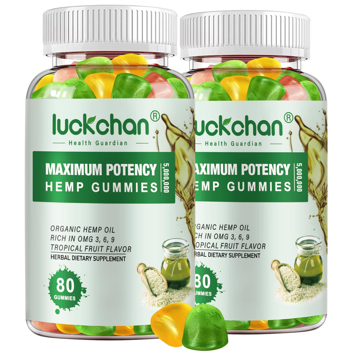 High Potency Organic Hemp Gummies 2 Packs W568582