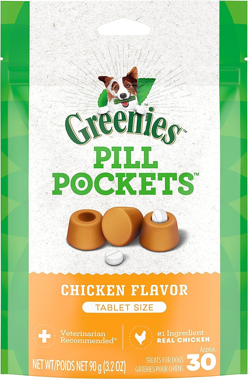 Chicken Dog Treats 30 Count Pack of 6 U177