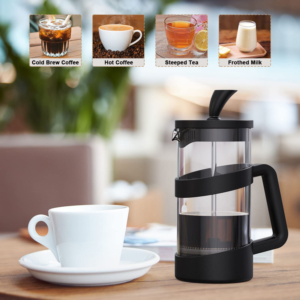 34 oz Glass French Press Coffee Maker C49521