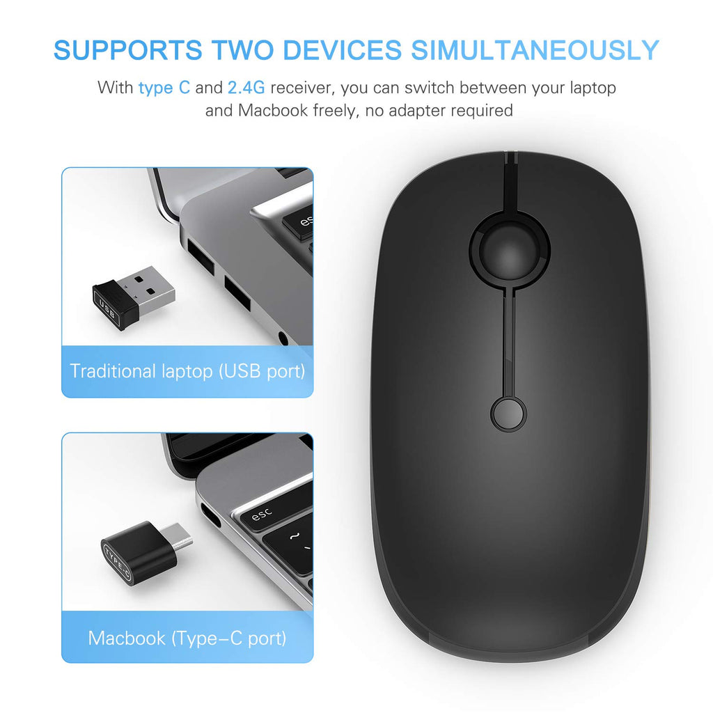 Type C Wireless Mouse, Black R58790