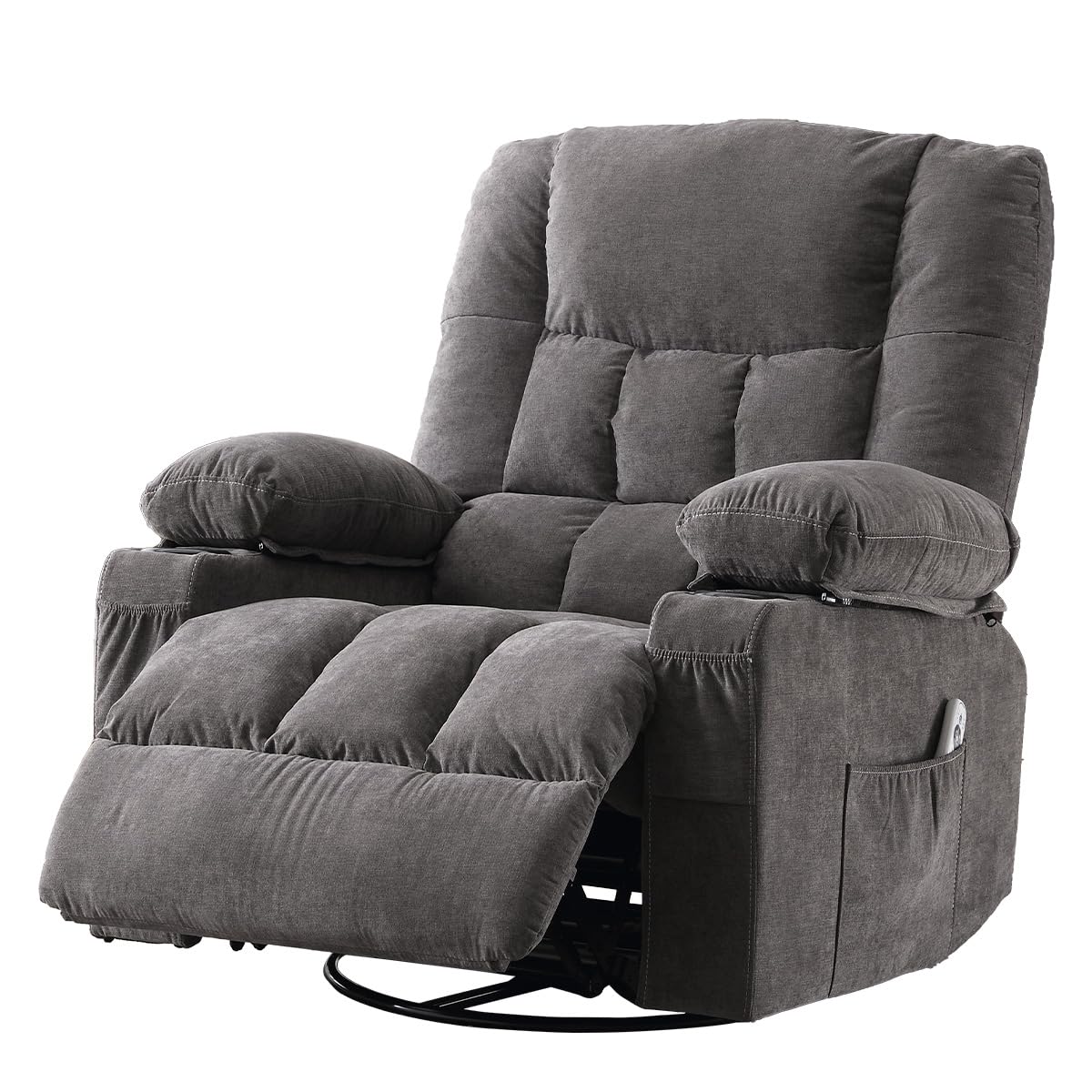 Oversized Swivel Rocker Recliner with Massage and Heat K38931