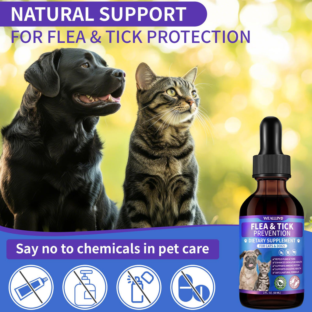 Flea and Tick Prevention Support with Multivitamin 60ml H590