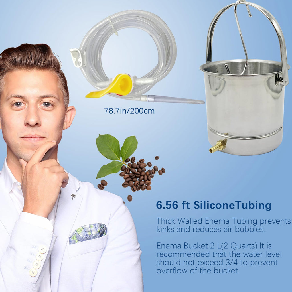 Coffee Enema Bucket Kit Stainless Steel 1.8 Quart F481036