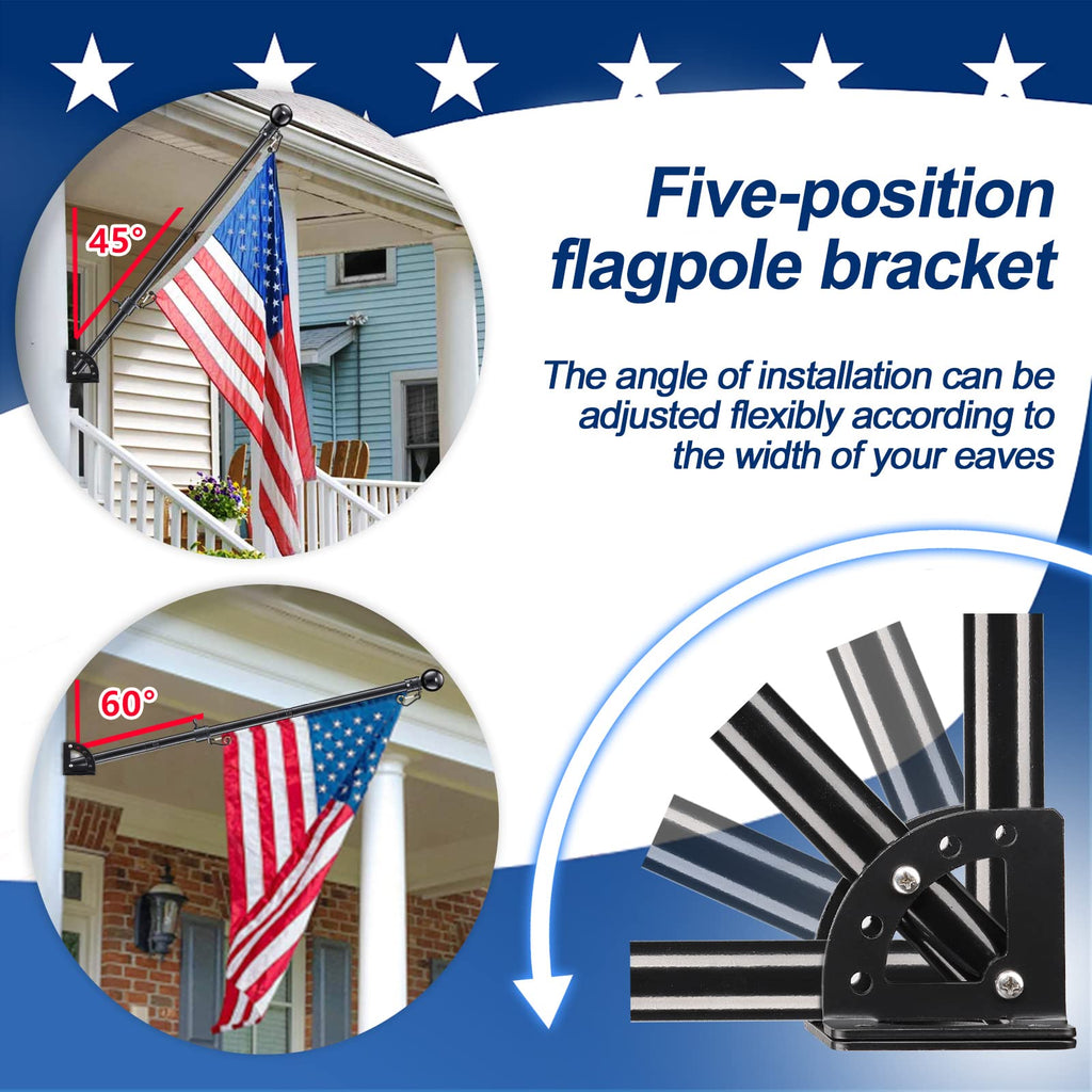 6ft Tangle Free Spinning Flag Pole Kit V342