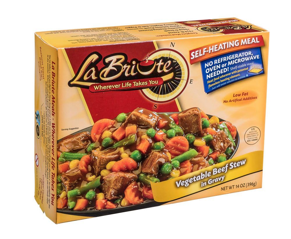 Vegetable Beef Stew in Gravy Ready to Eat Entrée 12 oz A16953
