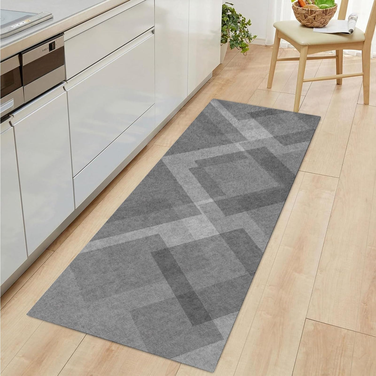 Non Slip Washable Low-Pile Runner Rug 60x300cm I2277