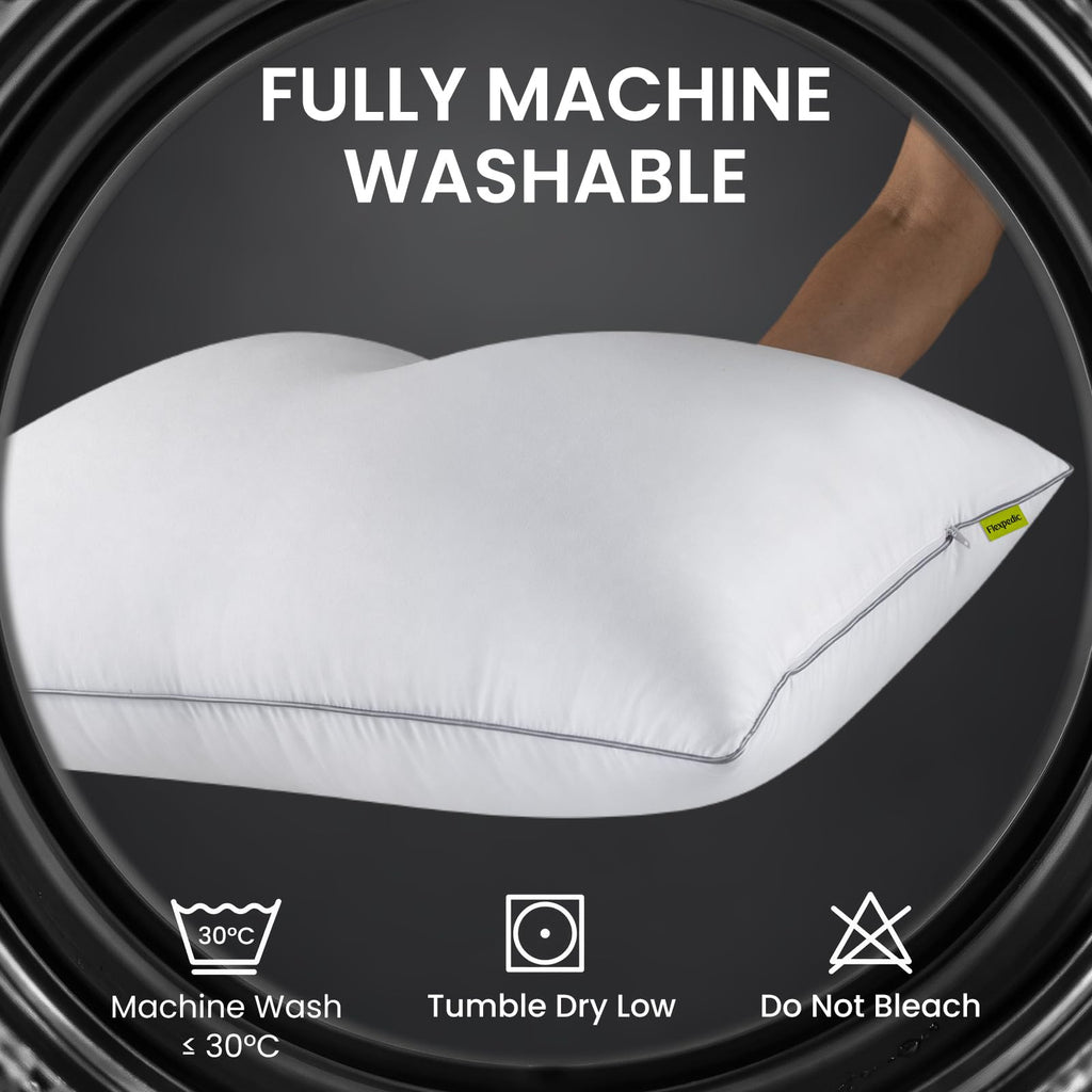 King Size Set of 2 Firm Bed Pillows N99131