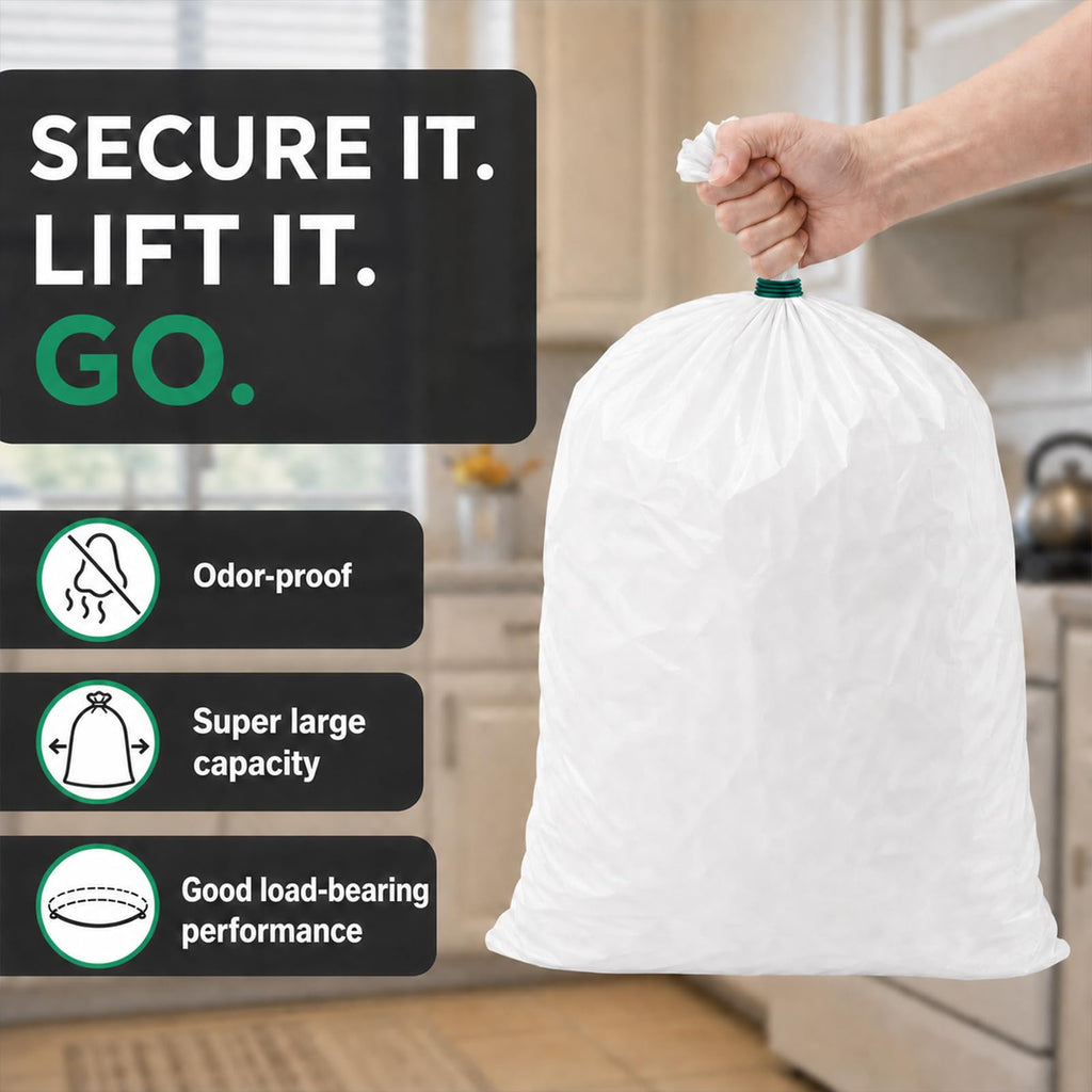 60pack 2.6 Mil 18 Gal Trash Compactor Bags J700
