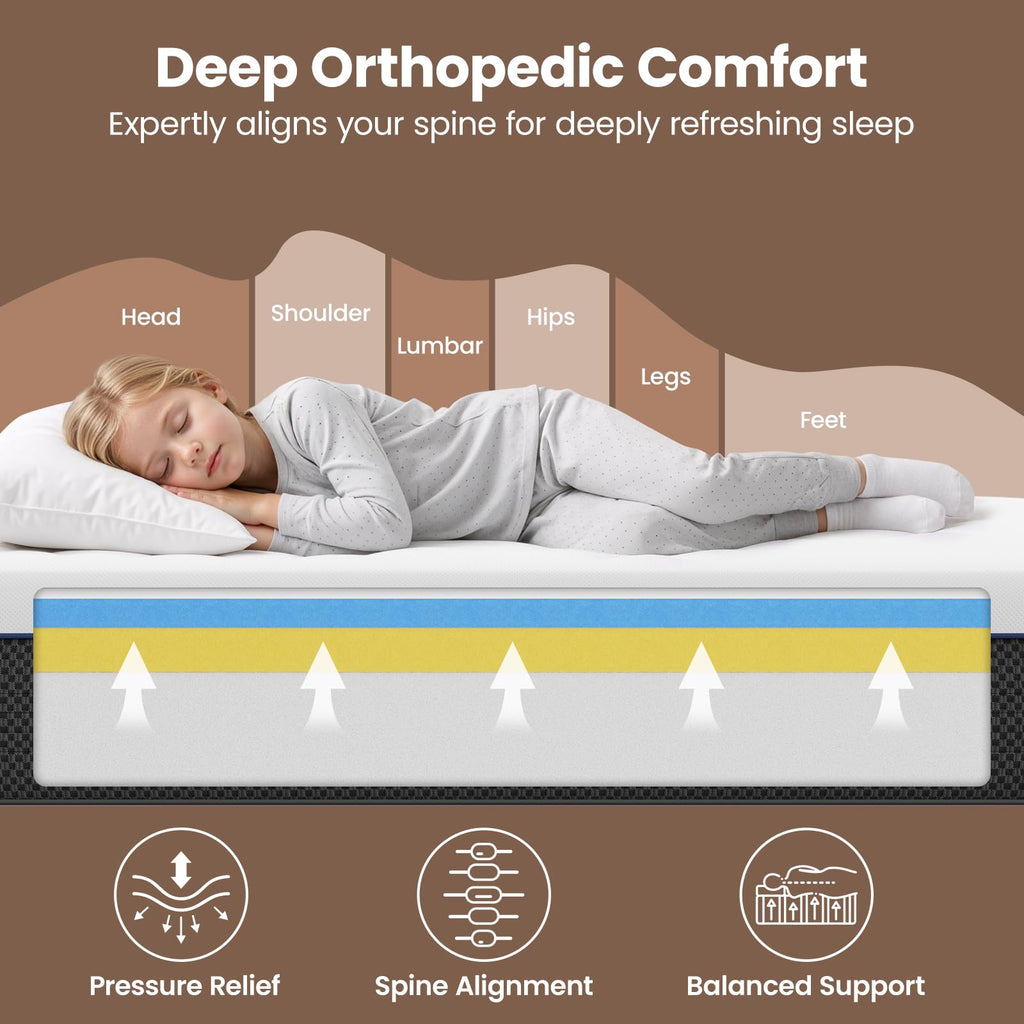 Twin Size 8 Inch Memory Foam Mattress E578