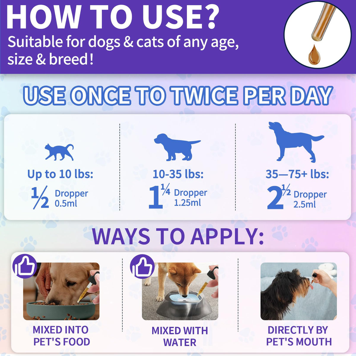 Flea and Tick Prevention Support with Multivitamin 60ml H590
