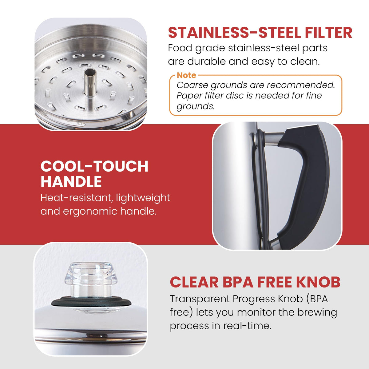 12-Cup Electric Coffee Percolator O98407