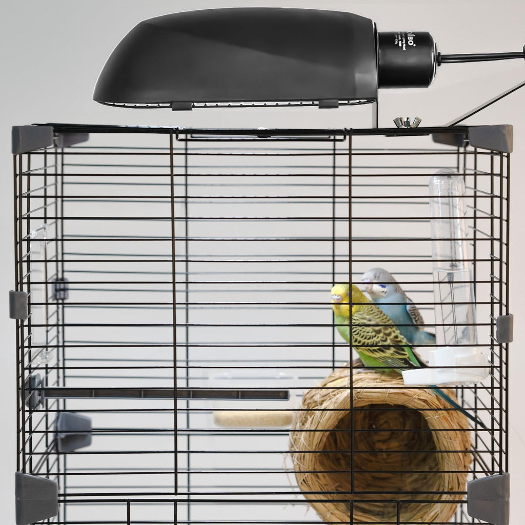 Bird Cage Light Fixture Combo Kit, 2.4% UVB UVA 20W Compact Fluorescent Bulb R86326