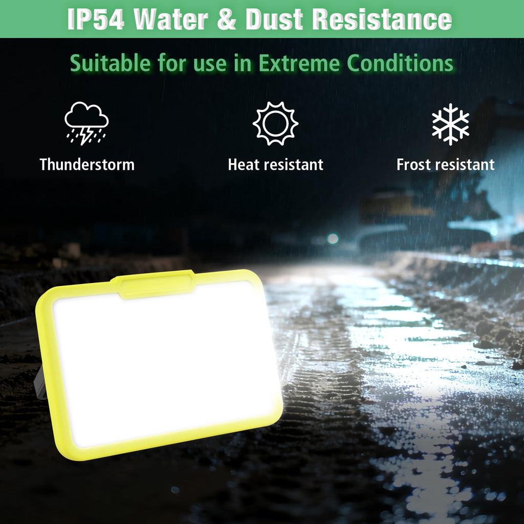 LED Work Light, Rechargeable, 700 LM Magnetic Portable Flood Light with Adjustable Stand, IP54 Waterproof, 3 Lighting Modes with Emergency SOS, 1Pack A9070
