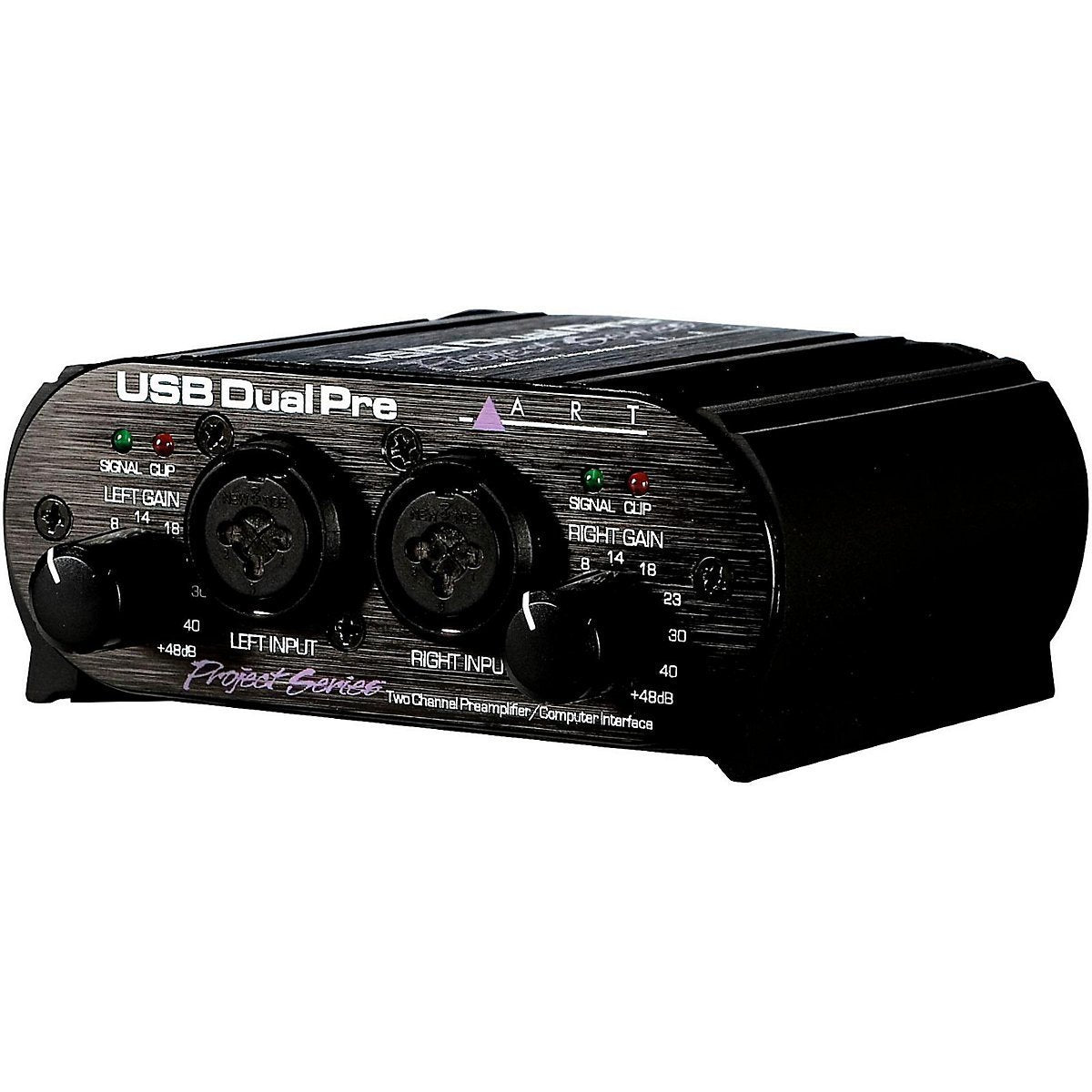 USB Dual Pre Two Channel Preamplifier/Computer Interface, Black H4654