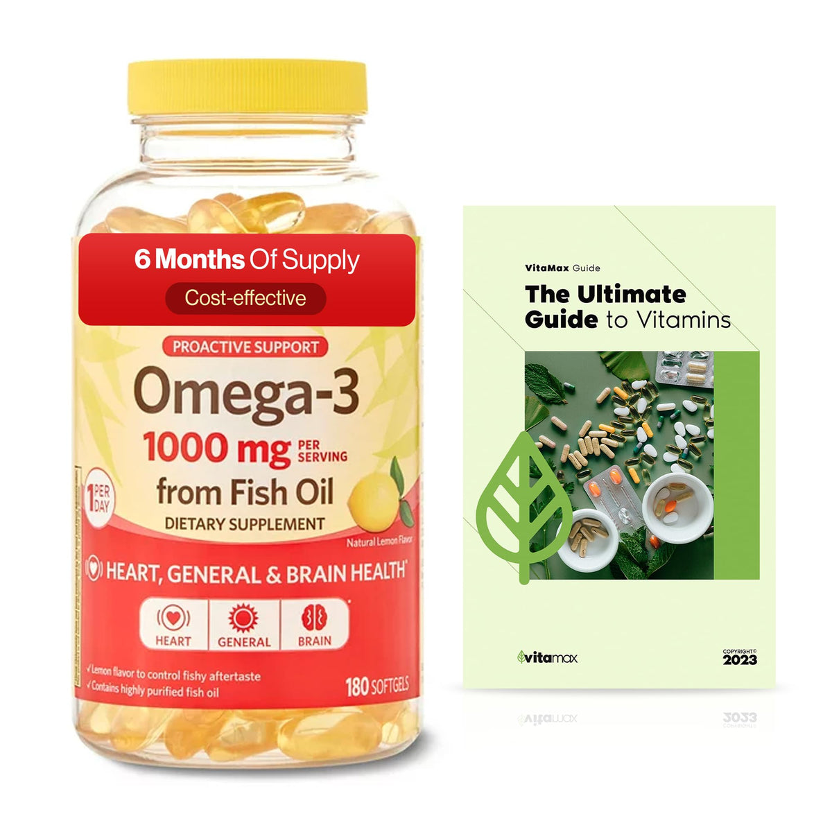 Omega-3 Fish Oil 1000 mg 180 Count Z50402
