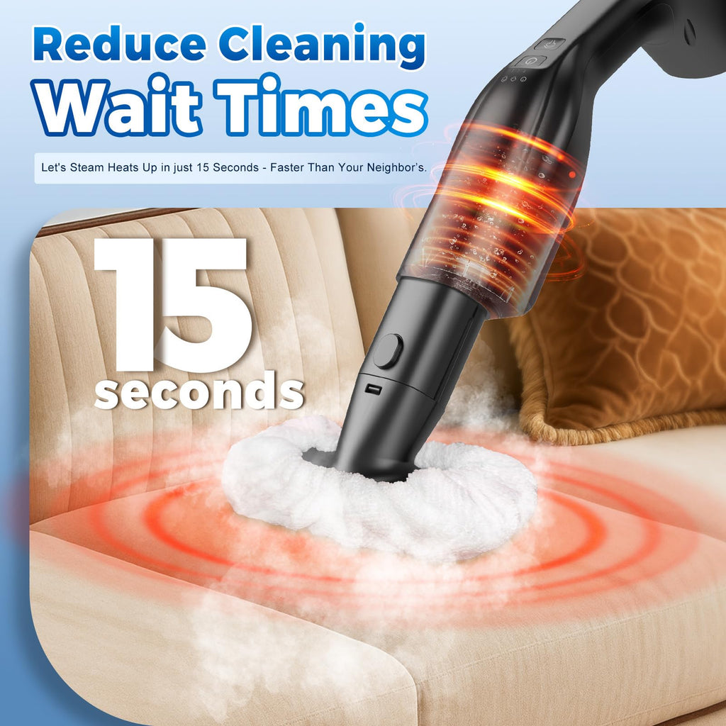 Heavy Duty Detachable Steam Mop Cleaner with 17 Accessories I99423