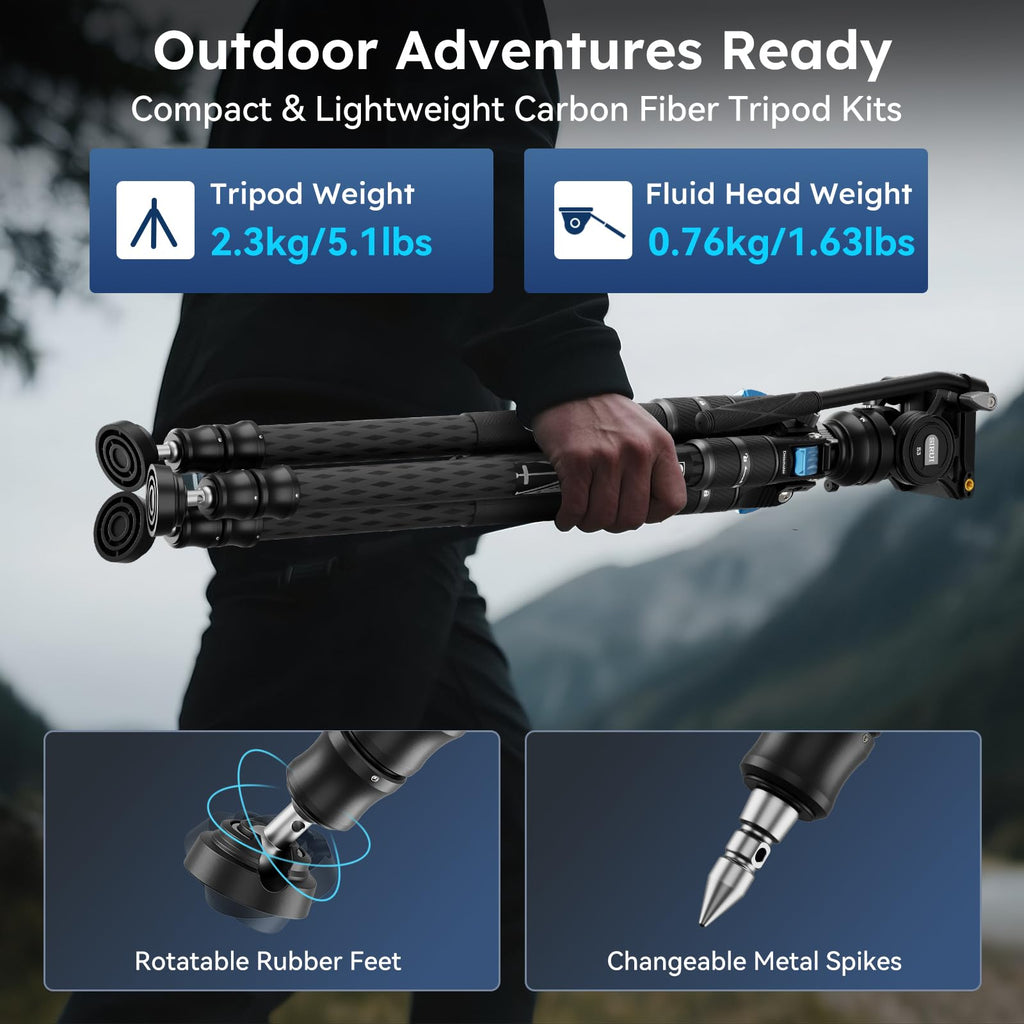 Carbon Fiber Video Tripod Kit L1030