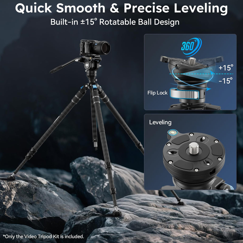Carbon Fiber Video Tripod Kit L1030