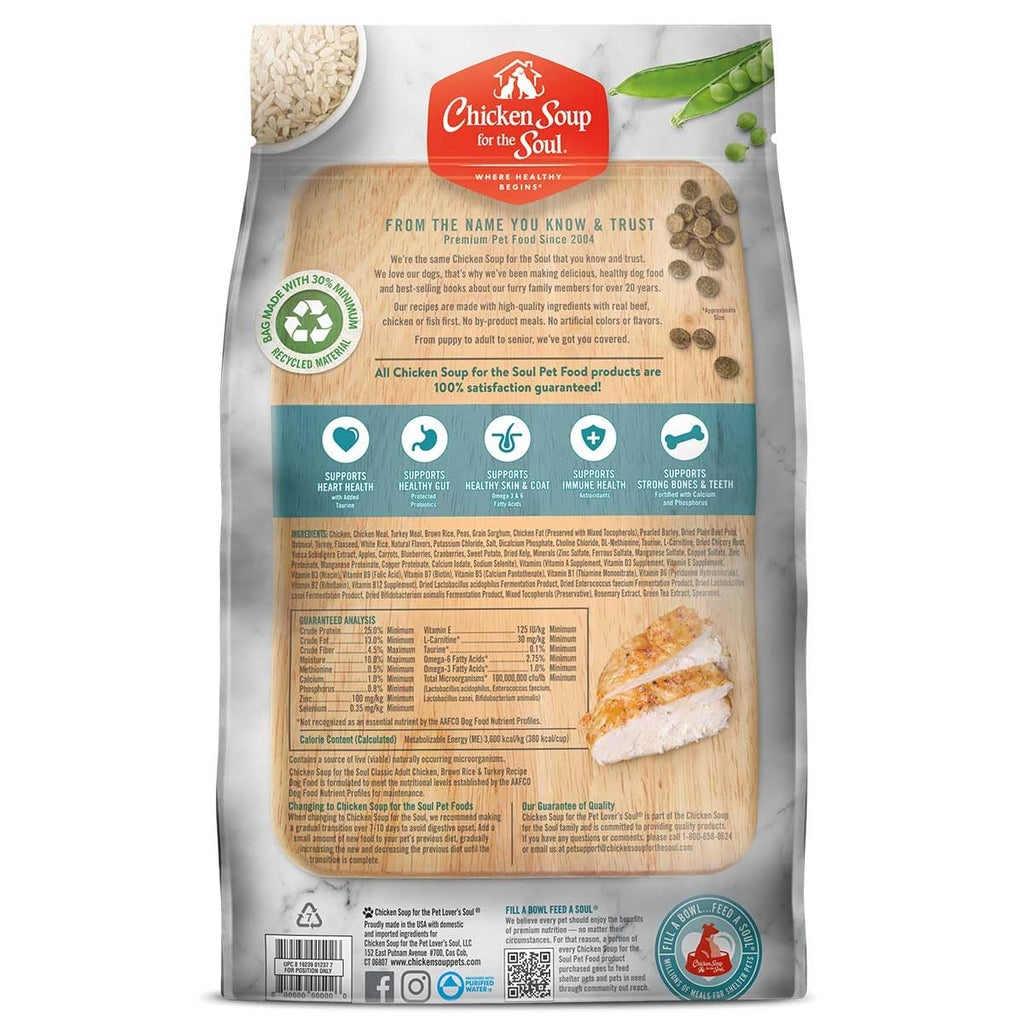 Chicken Brown Rice & Turkey Dry Dog Food 13.5lb P782832