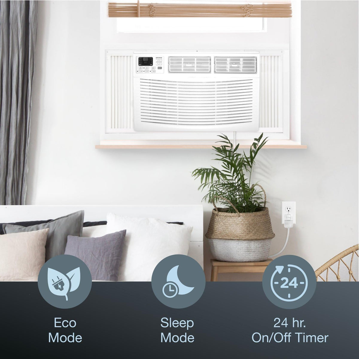10,000 BTU White Window Air Conditioner U722