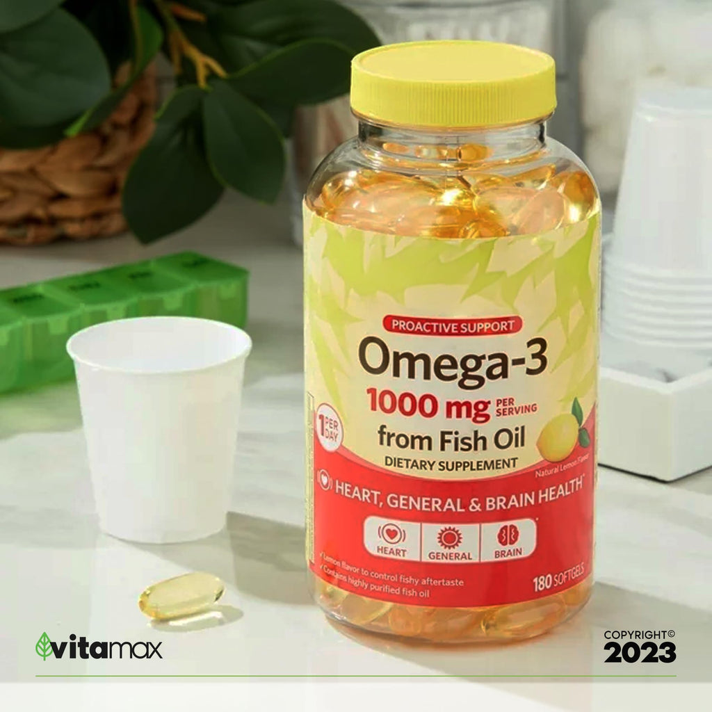 Omega-3 Fish Oil 1000 mg 180 Count Z50402
