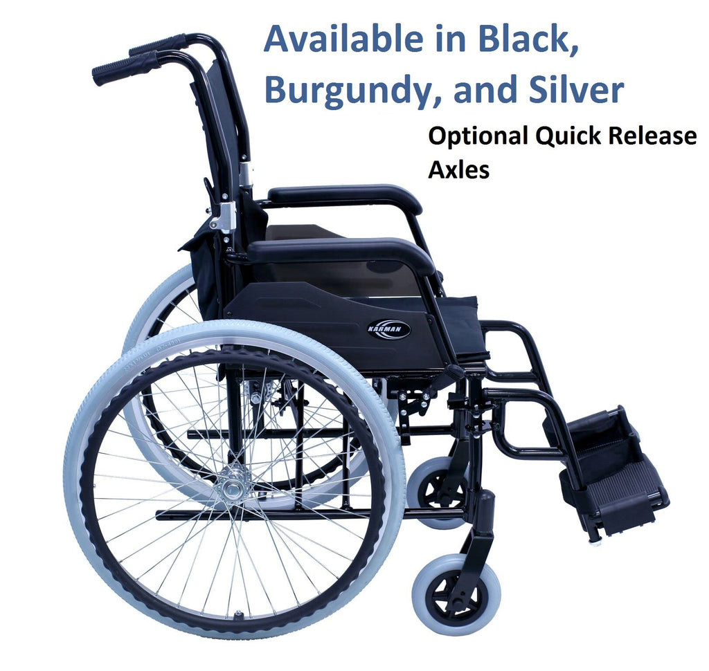 Black Ultra Lightweight Wheelchair A6382